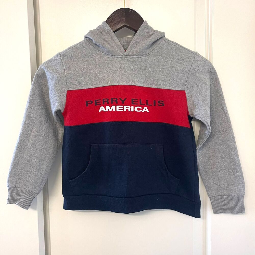 Perry Ellis America Kids Boys Jacket Sweatshirt Pullover Hoodies Size 5
